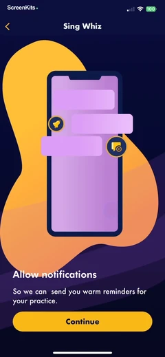 Vocal Range Finder - Sing Whiz mobile app UI screen 7