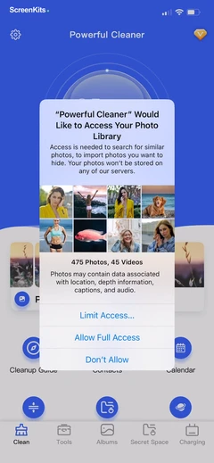 Powerful Cleaner-Clean Storage mobile app UI screen 10