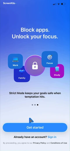 AppBlock- Block Apps & Website onboarding UI screen 4
