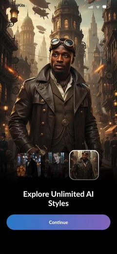 AI Photo Video Generator- AURA mobile app UI screen 8
