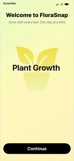 FloraSnap – Plant Scanner onboarding UI screen 10