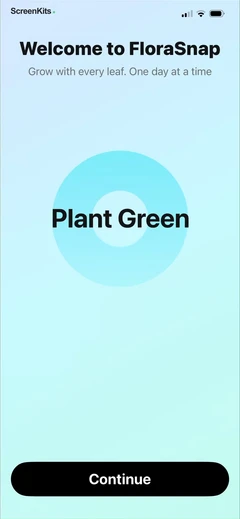 FloraSnap – Plant Scanner onboarding UI screen 9