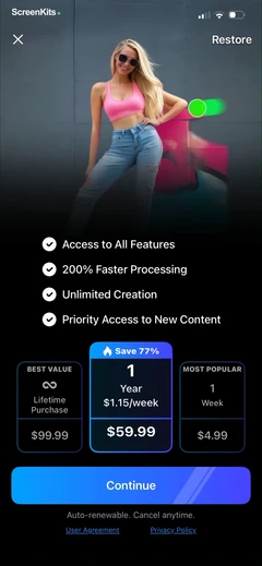 AI Photo Editor - BgMasterTM paywalls UI screen 10