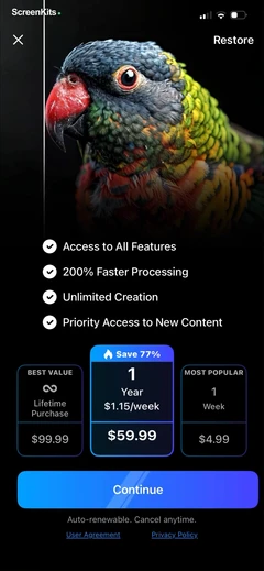 AI Photo Editor - BgMasterTM paywalls UI screen 7