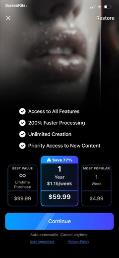 AI Photo Editor - BgMasterTM paywalls UI screen 11