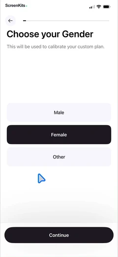Cal AI onboarding and forms UI screen 8