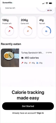 Cal AI onboarding UI screen 4