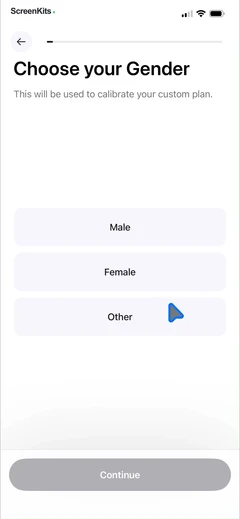 Cal AI onboarding and forms UI screen 7