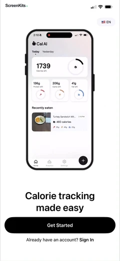 Cal AI onboarding UI screen 3