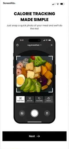 CalDiet - Food Analysis Pal mobile app UI screen 3