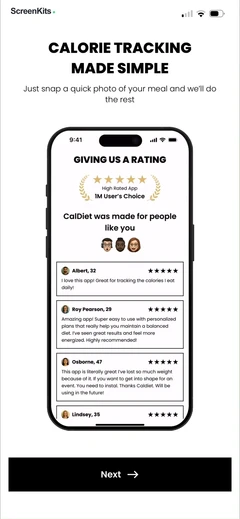 CalDiet - Food Analysis Pal mobile app UI screen 8