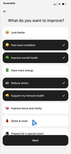 Calz - Calorie Counter AI mobile app UI screen 10