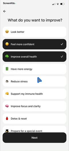 Calz - Calorie Counter AI mobile app UI screen 8