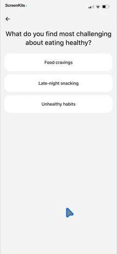 Calz - Calorie Counter AI mobile app UI screen 11