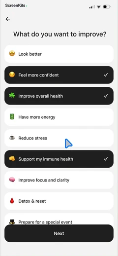 Calz - Calorie Counter AI mobile app UI screen 9