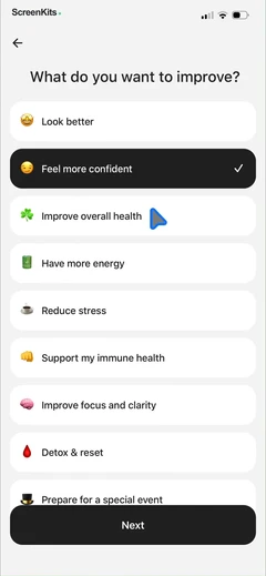 Calz - Calorie Counter AI mobile app UI screen 7