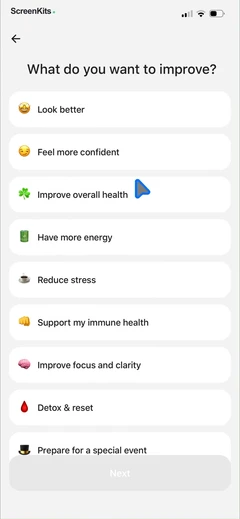 Calz - Calorie Counter AI mobile app UI screen 6