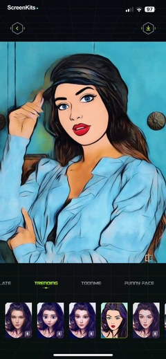 ChicFace- AI Art Photo Editor mobile app UI screen 11
