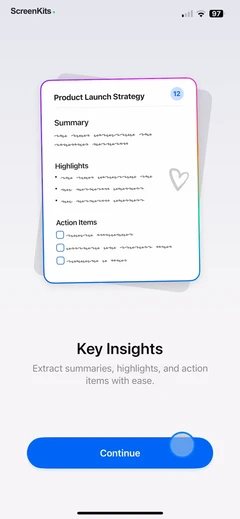 Echo – AI Meeting Note Taker mobile app UI screen 5