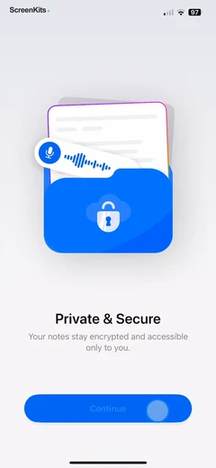 Echo – AI Meeting Note Taker mobile app UI screen 7