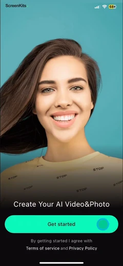 FaceMagic- AI face swap videos mobile app UI screen 2