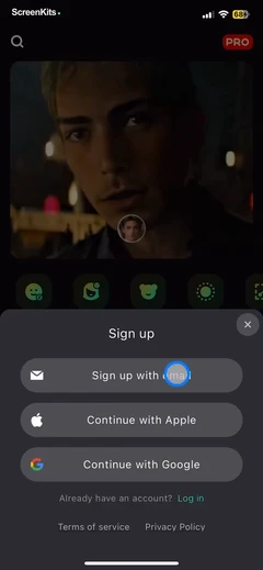 FaceMagic- AI face swap videos mobile app UI screen 6