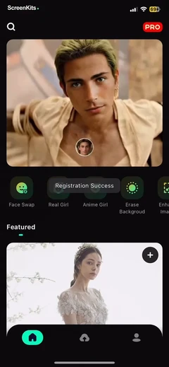 FaceMagic- AI face swap videos mobile app UI screen 10
