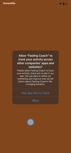 Fasting Coach-Fasting Tracker permissions UI screen 1