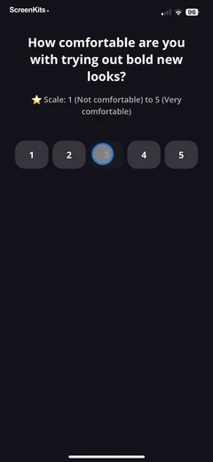 Filterly - AI Photo Enhancer mobile app UI screen 7