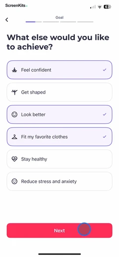 FitMe - Lazy Workout at Home mobile app UI screen 10