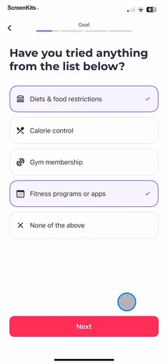 FitMe - Lazy Workout at Home mobile app UI screen 12