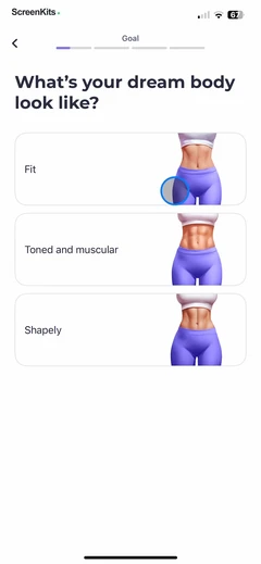 FitMe - Lazy Workout at Home mobile app UI screen 6