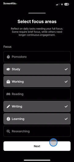 Focus Keeper - Pomodoro Timer mobile app UI screen 8