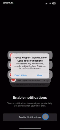 Focus Keeper - Pomodoro Timer permissions UI screen 11