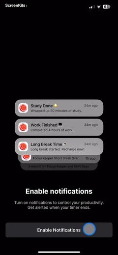 Focus Keeper - Pomodoro Timer permissions UI screen 10
