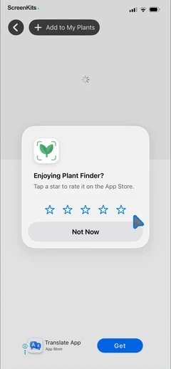 Free Plant Identifier mobile app UI screen 12