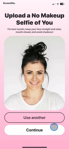 GlowUp - Makeup & Beauty mobile app UI screen 11