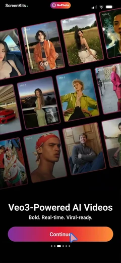 GoPhoto-AI Photo & Video Maker mobile app UI screen 12