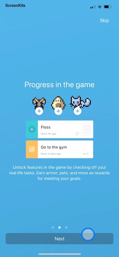 Habitica- Gamified Taskmanager mobile app UI screen 5