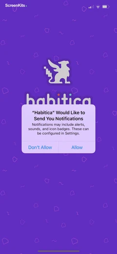 Habitica- Gamified Taskmanager permissions UI screen 2