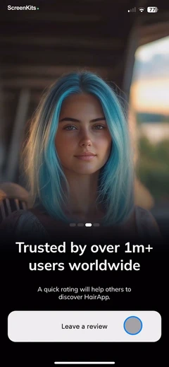 HairApp- AI Hairstyle Try On mobile app UI screen 12
