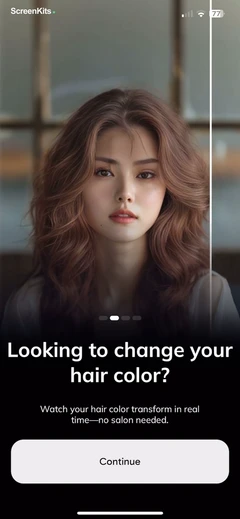 HairApp- AI Hairstyle Try On mobile app UI screen 7