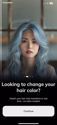 HairApp- AI Hairstyle Try On mobile app UI screen 8
