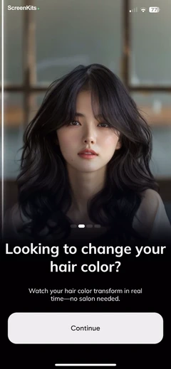 HairApp- AI Hairstyle Try On mobile app UI screen 6