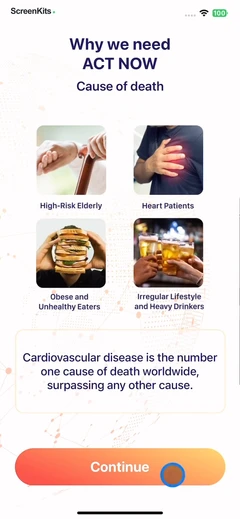 HeartBeet-Heart Health Monitor mobile app UI screen 3