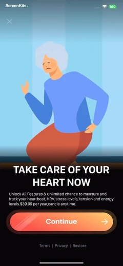 HeartBeet-Heart Health Monitor paywalls UI screen 9