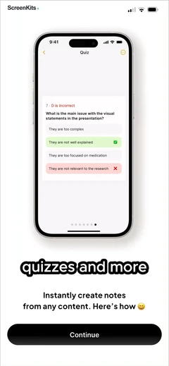 HyNote- AI Note Taker, Summary mobile app UI screen 5