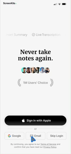 HyNote- AI Note Taker, Summary mobile app UI screen 7