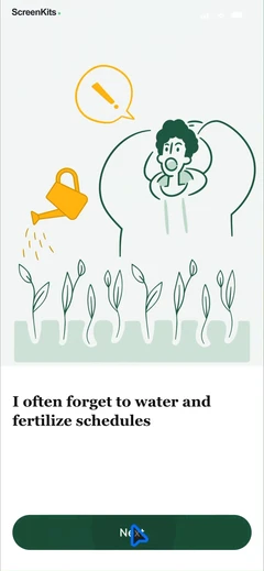 Identify My Plant Now mobile app UI screen 3