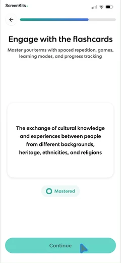 Knowt- AI Flashcards & Notes mobile app UI screen 10